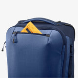 Eagle Creek Expanse 2-Wheel 21.25-inch black carry-on luggage with expandable design and 38L capacity, suitable for international travel.