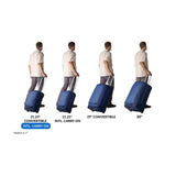 Eagle Creek Expanse 2-Wheel 21.25-inch black carry-on luggage with extended handle and wheels for international travel.