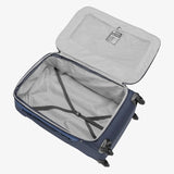 Black Eagle Creek Expanse 4-wheel 26-inch luggage with 60L capacity, showing its sleek design and sturdy wheels.