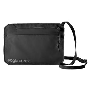 Black Eagle Creek Undercover RFID Neck Wallet, a discreet money belt with RFID protection for secure travel.