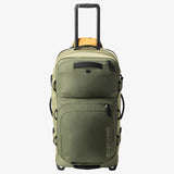 Olive green Eagle Creek ORV 30-inch 115L trunk with sturdy handle and reinforced corners for durable travel storage.