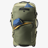 Olive green Eagle Creek ORV 30-inch 115L travel trunk with durable hard shell and reinforced handles for sturdy transportation.