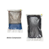 Eagle Creek Compression Sac Set M/L for packing organization, showing two gray compression bags with zippers and handles.