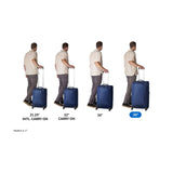 Blue Eagle Creek Expanse 4-Wheel 30-inch travel suitcase with durable design and spinner wheels for easy maneuverability.