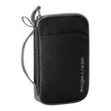Black Eagle Creek Stash RFID passport wallet with multiple compartments and secure card slots for travel organization.