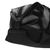 Eagle Creek Migrate Wheeled Duffel 110L in black with sturdy wheels and adjustable handle, perfect for travel and heavy packing.