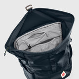 Fjallraven High Coast Foldsack 24 backpack with adjustable shoulder straps and multiple compartments, in lightweight durable fabric.