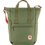 Fjallraven High Coast Totepack backpack with adjustable straps, front pocket, and minimalist design in durable fabric.