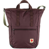 Fjallraven High Coast Totepack backpack with adjustable straps and spacious main compartment, made of durable fabric.