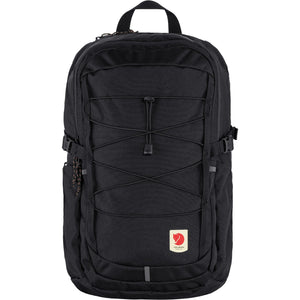 Fjallraven Skule 28 backpack in dark color, featuring adjustable straps and multiple compartments for outdoor or daily use.