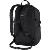 Fjallraven Skule 28 backpack in green with adjustable straps and multiple compartments, designed for outdoor use and daily carry.