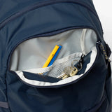 Fjallraven High Coast Backpack 24 in gray with adjustable shoulder straps and front zipper pocket, outdoor-ready backpack.