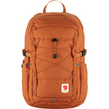 Fjallraven Skule 20 backpack in green with adjustable straps and multiple compartments, designed for everyday use.