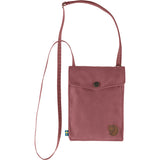 Black Fjallraven Pocket Bag crossbody bag with adjustable strap and compact design, ideal for everyday use.