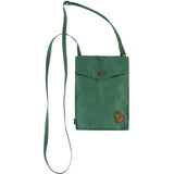 Black Fjallraven Pocket Bag crossbody bag with adjustable strap and front pocket for everyday carrying.
