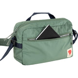Fjallraven High Coast Crossbody Bag in patina green with adjustable strap and compact design for everyday use