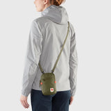 Fjallraven High Coast Pocket crossbody bag in Rowan Red with adjustable strap and zippered compartments.