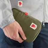 Fjallraven High Coast Pocket crossbody bag in Rowan Red with adjustable strap and compact design.