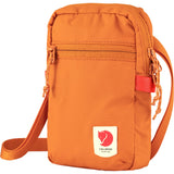 Fjallraven High Coast Pocket crossbody bag in Rowan Red, compact design with adjustable strap and front pocket.
