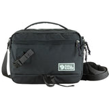 Fjallraven Vardag Shoulder Bag 6 in violet and coal black, stylish crossbody bag made of durable material with adjustable strap.