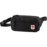 Fjallraven High Coast Hip Pack in green, a compact waist pack with adjustable strap and multiple compartments for outdoor use.