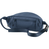 Fjallraven Ulvo Hip Pack Medium in mountain blue, a compact waist pack with adjustable strap and multiple compartments for storage.