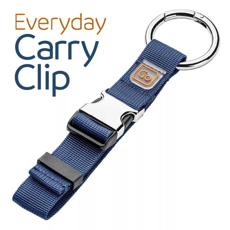 Go Travel Everyday Carry Clip, compact metal clip for organizing keys and small items, in a sleek design.