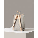 Graf Lantz Bedford Merino Wool Backpack in granite with sleek design and sturdy straps, showcasing a stylish and functional travel accessory.