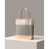Graf Lantz Jaunt Merino Wool Tote bag in natural color, featuring a spacious design and durable handles for everyday use.