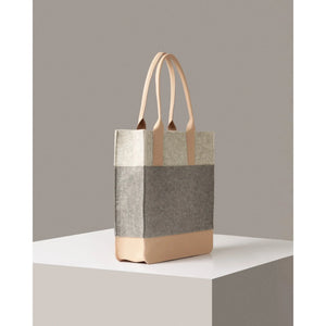 Graf Lantz Jaunt Merino Wool Tote bag in natural color, featuring a spacious design and durable construction for everyday use.