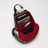 Hammitt Hunter med black backpack with zip closure and adjustable straps, made of durable material for everyday use.