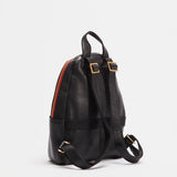 Hammitt Hunter Med Backpack in black leather with adjustable straps and multiple compartments for everyday use.