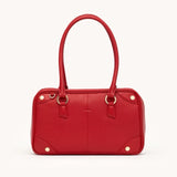Hammitt Meredith Med handbag in black with brushed gold hardware, featuring sleek design and structured silhouette.