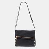 Hammitt VIP Med black leather tote bag with silver hardware and spacious interior, stylish and versatile for everyday use.