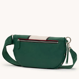 Hammitt Charles crossbody bag in large size with sleek design and adjustable strap, shown in a close-up view.