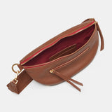 Hammitt Charles Crossbody Med handbag in leather with adjustable strap and gold-tone hardware, front flap closure.