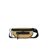 Hammitt Charles Crossbody Med purse with leather strap and zipper closure, tan leather exterior, and metal hardware details.