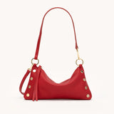 Black Hammitt Kyle SML crossbody bag with brushed gold accents, featuring a compact design and adjustable strap.