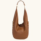 Hammitt Tom Zip large crossbody bag in textured leather with silver hardware and adjustable strap.