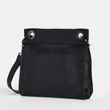 Black Hammitt Tony Med crossbody bag with gunmetal hardware, featuring sleek design and adjustable strap.