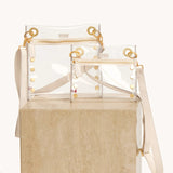 Black Hammitt Tony Med crossbody bag with gunmetal hardware, featuring sleek design and adjustable strap.