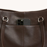 Hammitt Anderson Revival large handbag with structured design, featuring leather material and stylish gold hardware detail.