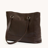 Hammitt Anderson Revival LRG handbag in black leather with silver hardware and top handles, displayed on a neutral background.