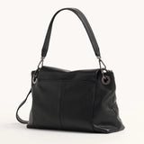 Black Hammitt VIP Grand purse with gunmetal hardware, featuring sleek design and elegant details.