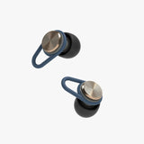 Hears high fidelity earplugs in jet black with 20dB noise reduction, designed for comfortable hearing protection.