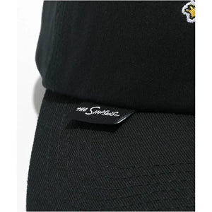 Herschel Sylas cap featuring Simpsons Bart design, black strapback hat, casual accessories for fans of The Simpsons and Herschel.