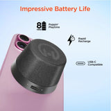 HyperGear Pocket Popper magnetic mini wireless speaker showing compact design with control buttons and textured surface.