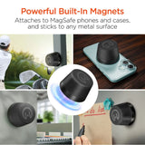 HyperGear Pocket Popper magnetic mini wireless speaker showing compact design and control buttons on top.