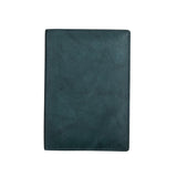 ILI personalized leather passport case in indigo with embossed design, featuring a sleek, durable travel accessory for passports.