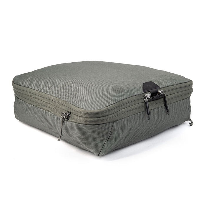 Medium charcoal Peak Design Packing Cube from Index Urban, showing its compact, organized design for travel storage.